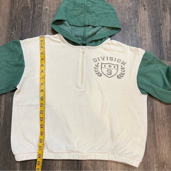 Girls Art Class Hoodie Sweatshirt Green Cream Front Pockets Size XXL /18 - Picture 8 of 9